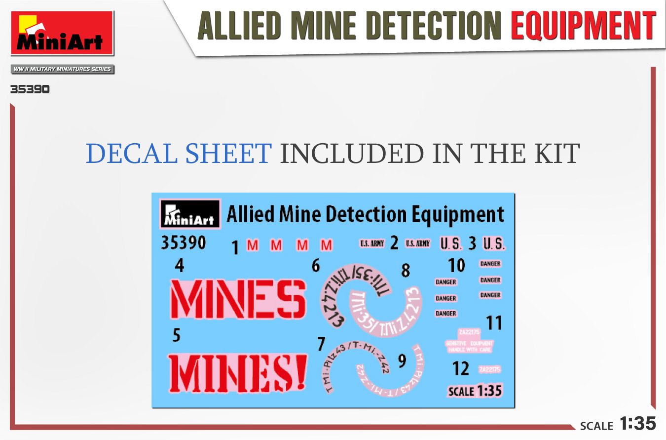 1:35 allied mine detection equipment art. nr. 35390