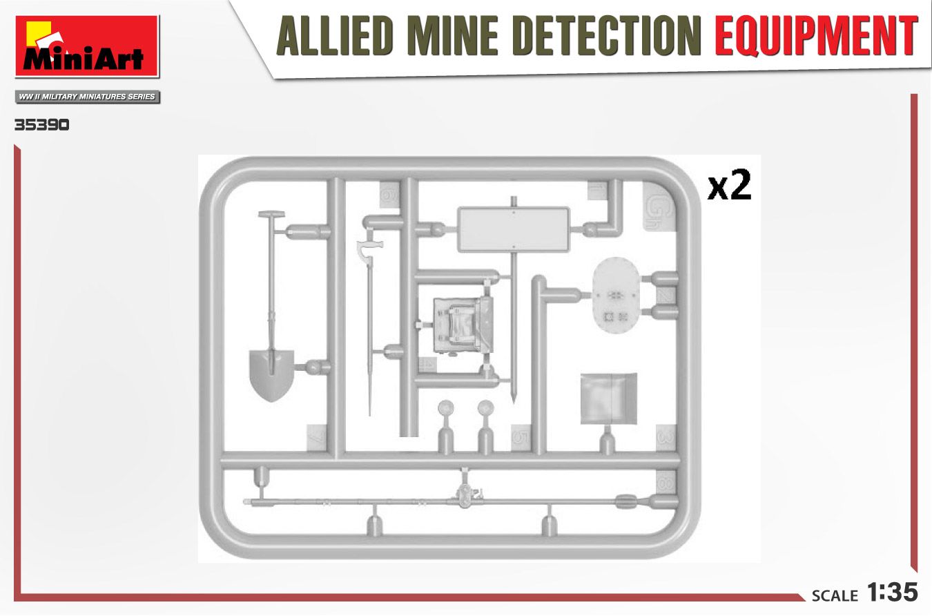 1:35 allied mine detection equipment art. nr. 35390
