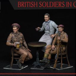 1:35 british soldiers in cafe art. nr. 35392