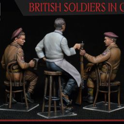 1:35 british soldiers in cafe art. nr. 35392