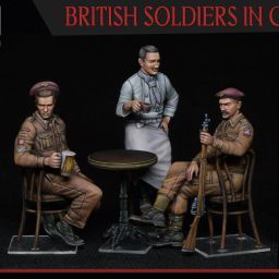 1:35 british soldiers in cafe art. nr. 35392
