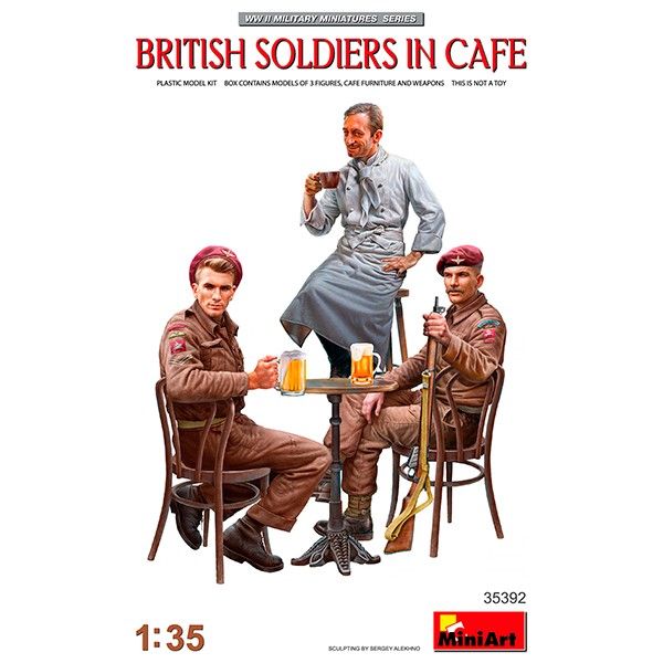 1:35 british soldiers in cafe art. nr. 35392