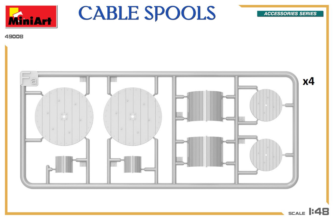 1:48 cable spools art. nr. 49008
