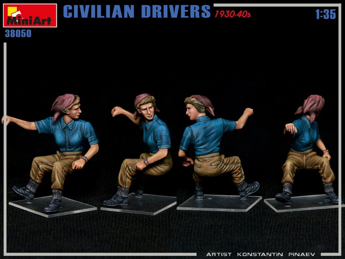 1:35 civilian drivers 1930 40s art. nr. 38050