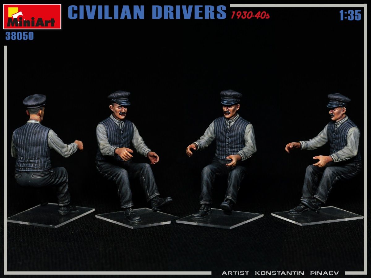 1:35 civilian drivers 1930 40s art. nr. 38050