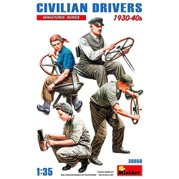 1:35 civilian drivers 1930 40s art. nr. 38050