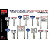 1:35 french concrete road signs 1930 40's normandy art. nr. 35669