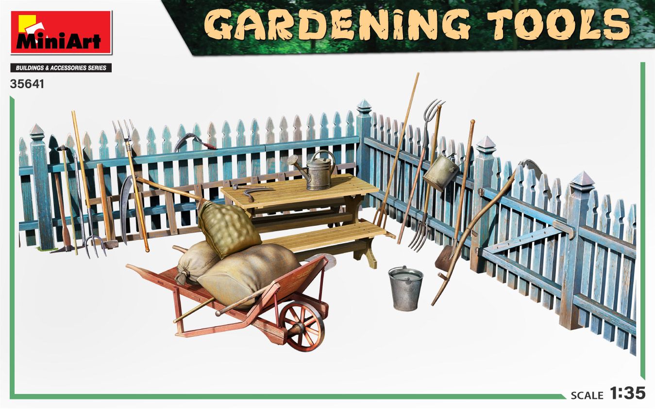 1:35 gardening tools art. nr. 35641