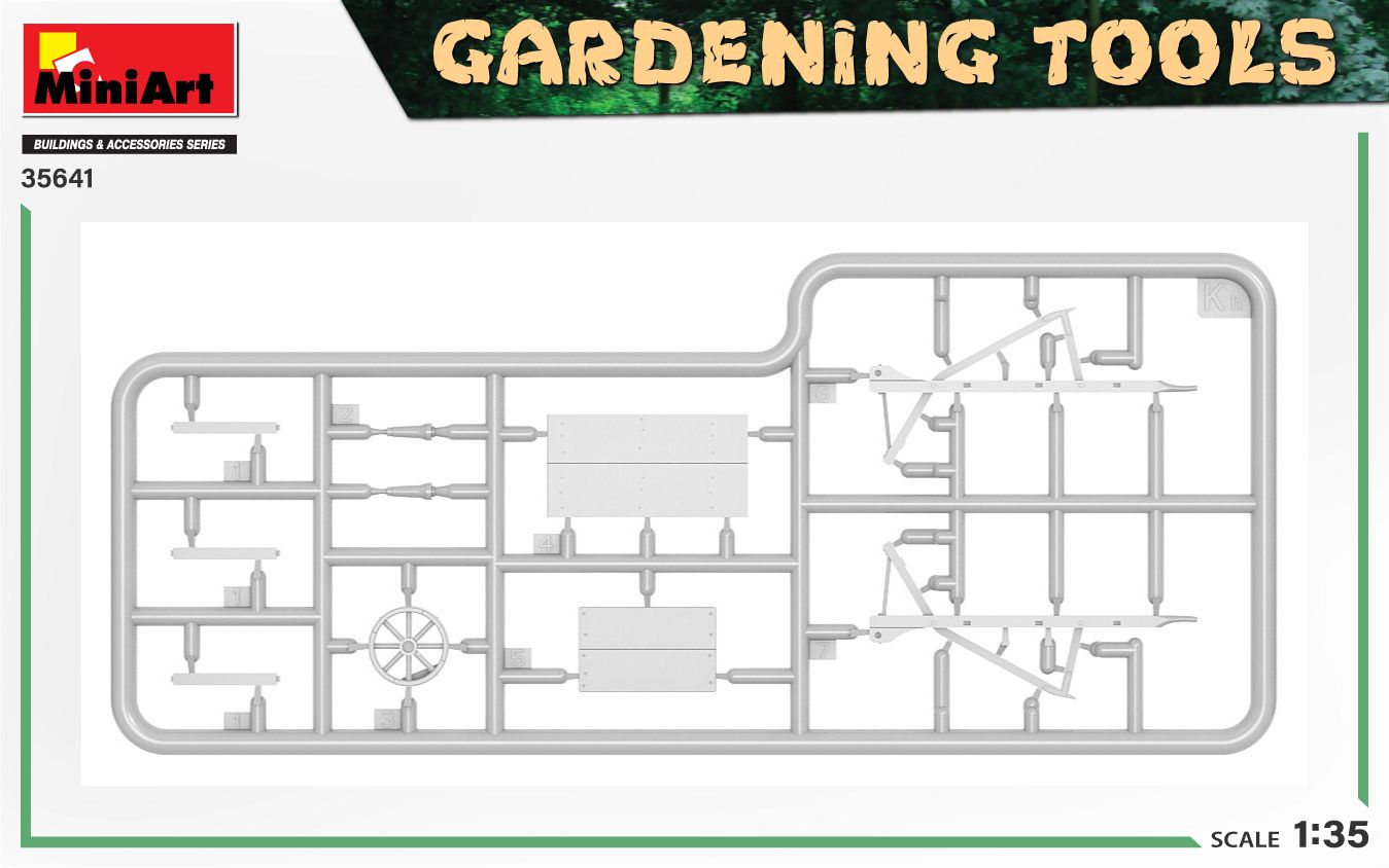 1:35 gardening tools art. nr. 35641