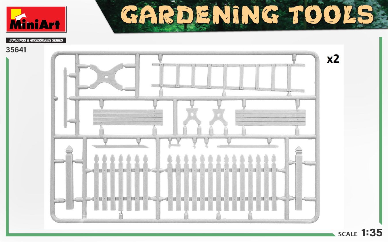1:35 gardening tools art. nr. 35641
