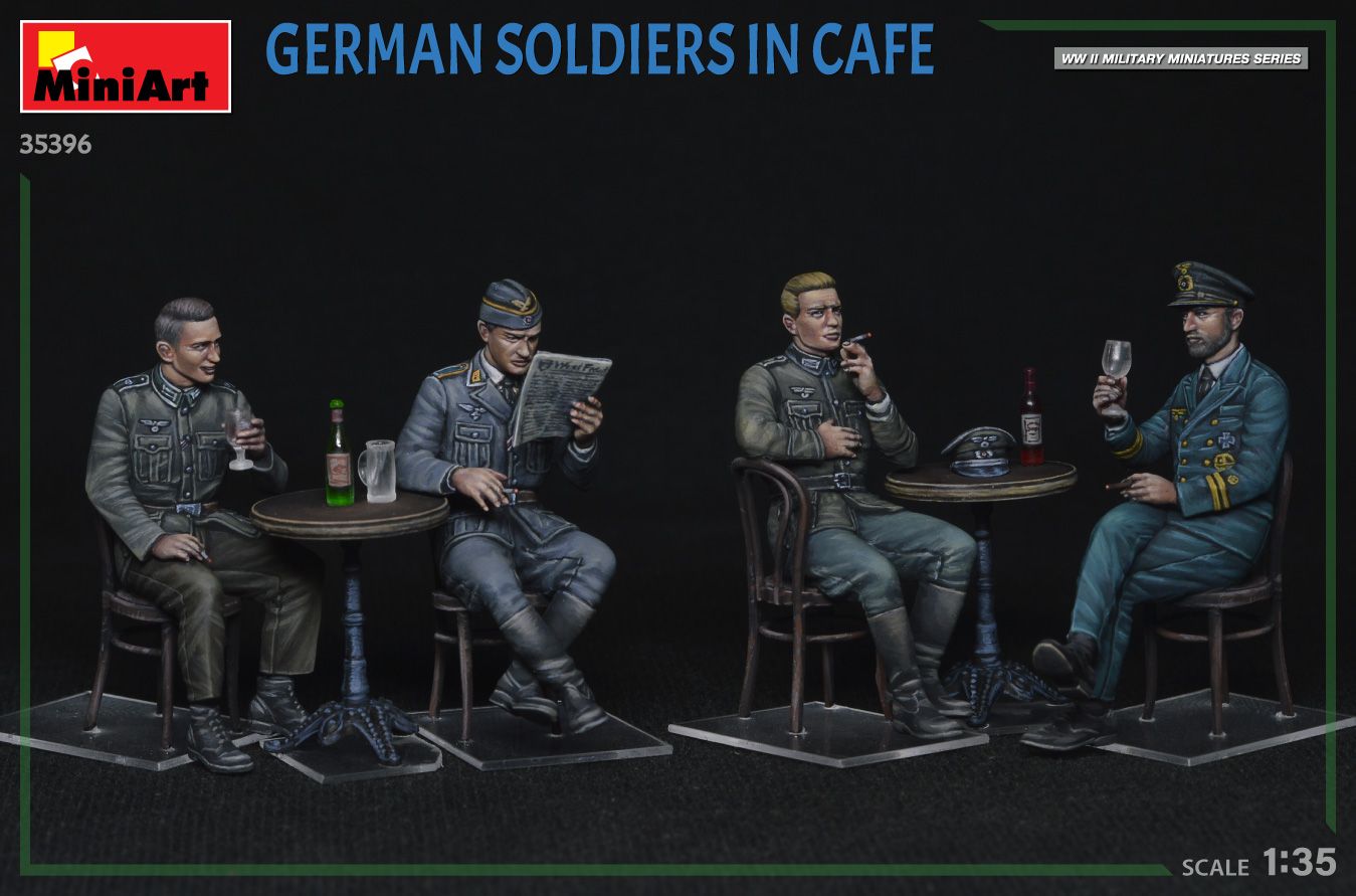 1:35 german soldiers in cafe art. nr. 35396