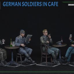 1:35 german soldiers in cafe art. nr. 35396
