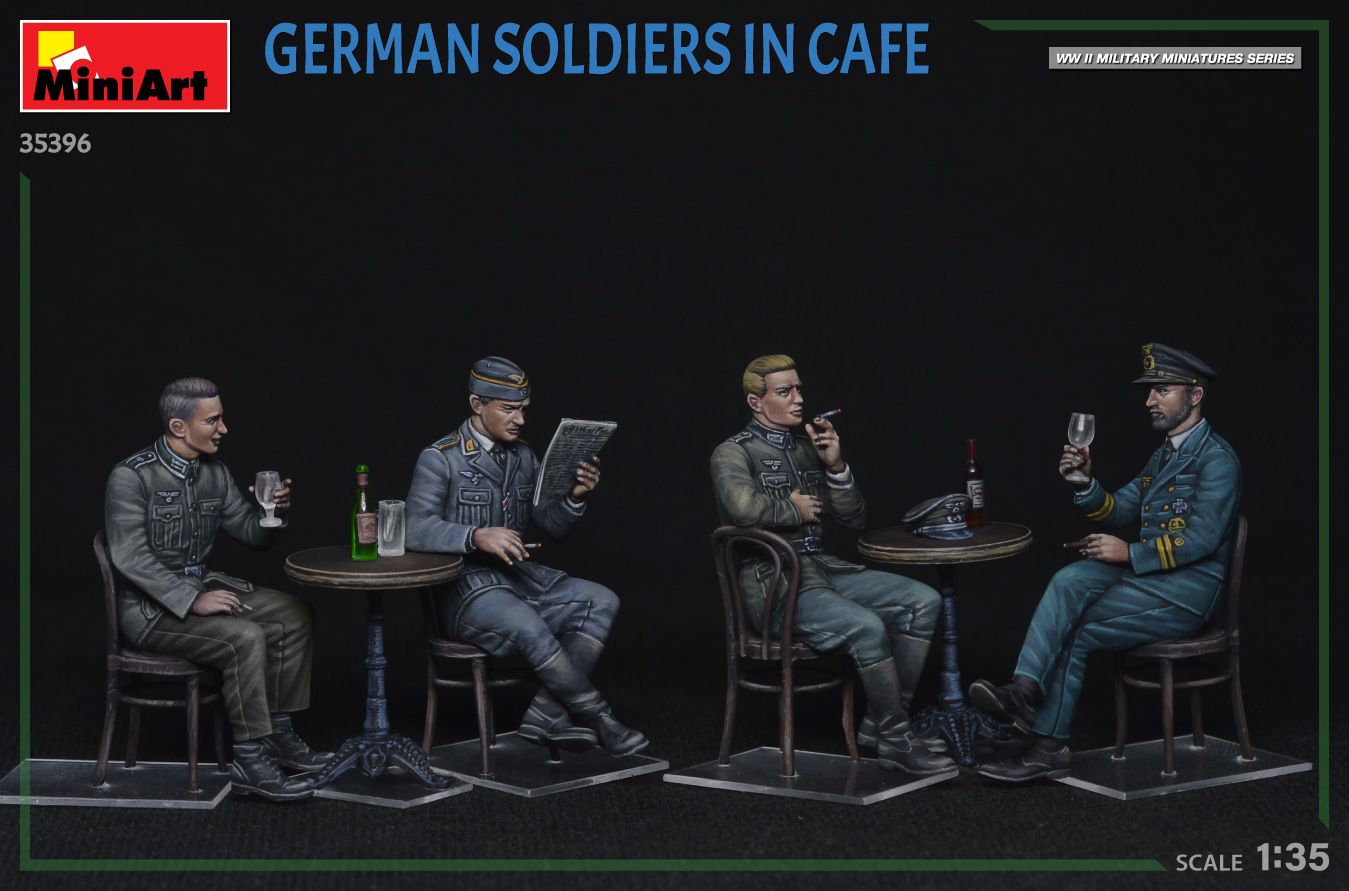 1:35 german soldiers in cafe art. nr. 35396