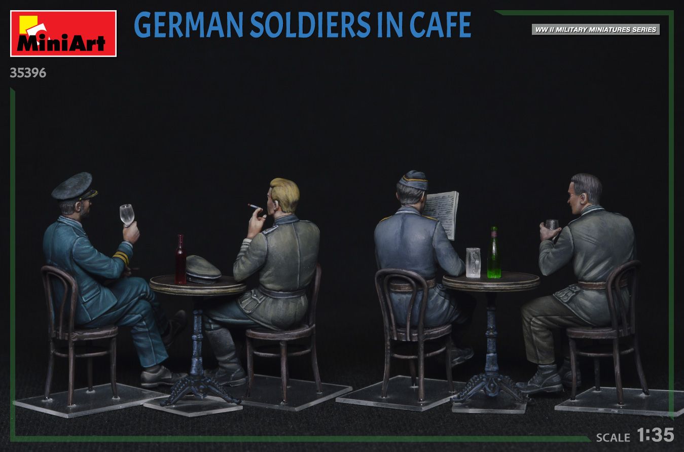 1:35 german soldiers in cafe art. nr. 35396