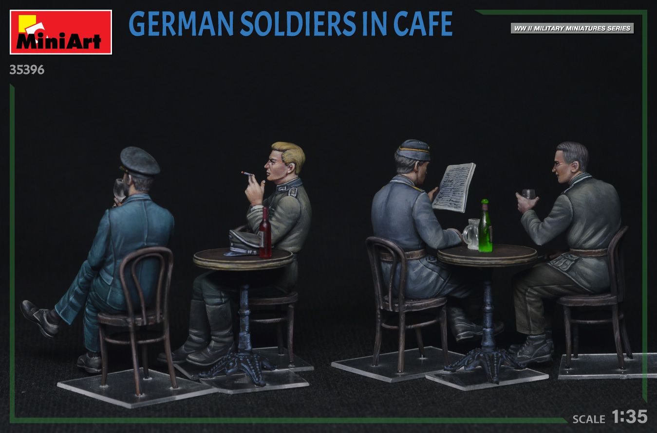 1:35 german soldiers in cafe art. nr. 35396