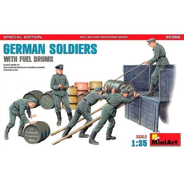 1:35 german soldiers with fuel drums special edition art. nr. 35366