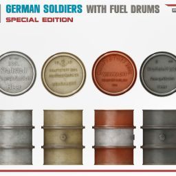 1:35 german soldiers with fuel drums special edition art. nr. 35366