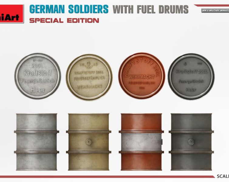 1:35 Soldados alemanes con bidones de combustible – Ed. especial Art.-Nr. 35366