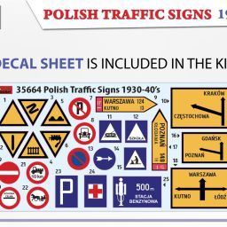 1:35 polish traffic signs 1930 40’s art. nr. 35664