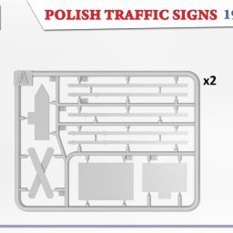 1:35 polish traffic signs 1930 40’s art. nr. 35664