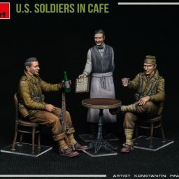 1:35 u.s. soldiers in cafe art. nr. 35406