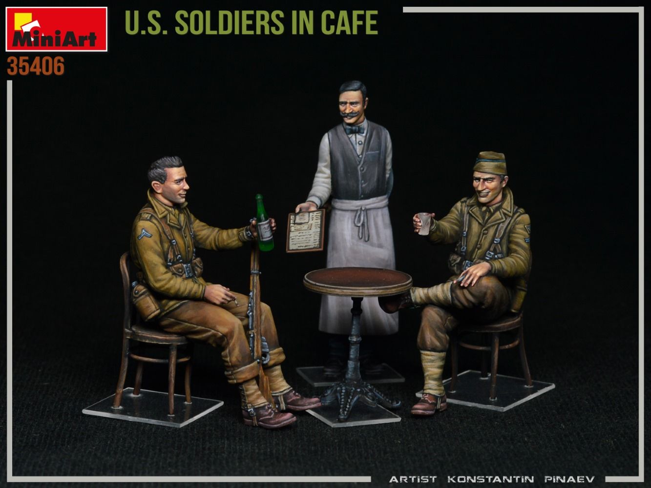 1:35 u.s. soldiers in cafe art. nr. 35406