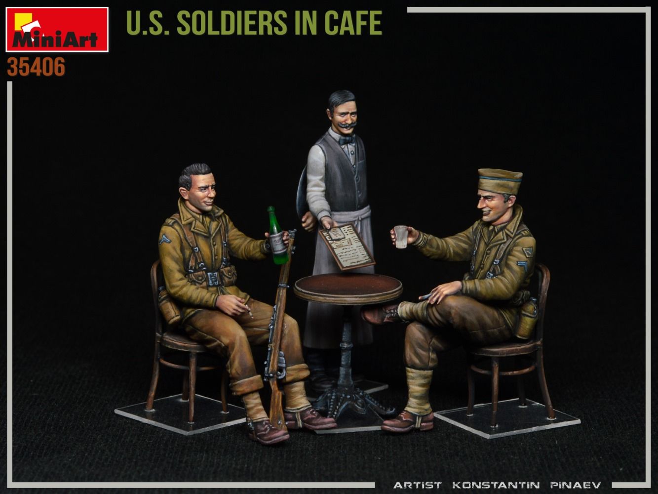 1:35 u.s. soldiers in cafe art. nr. 35406