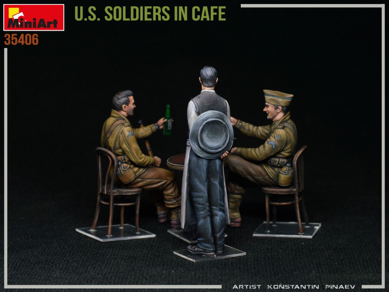 1:35 u.s. soldiers in cafe art. nr. 35406