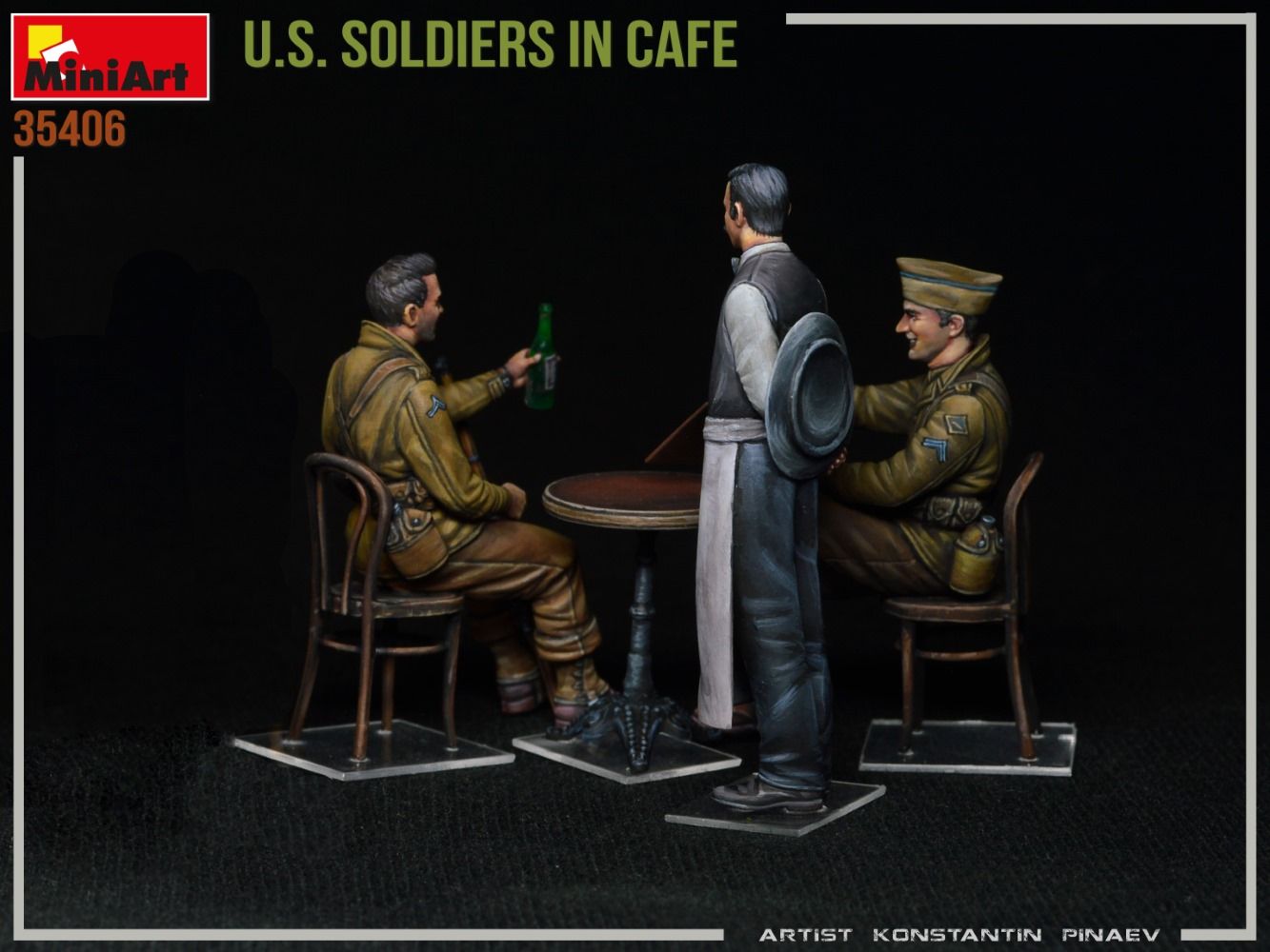 1:35 u.s. soldiers in cafe art. nr. 35406