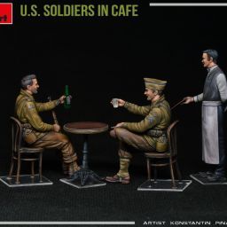 1:35 u.s. soldiers in cafe art. nr. 35406