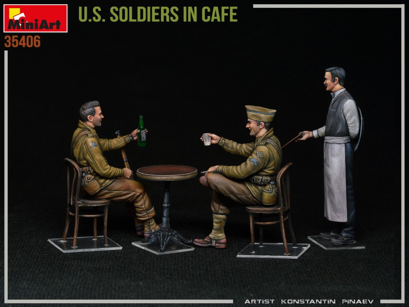 1:35 u.s. soldiers in cafe art. nr. 35406