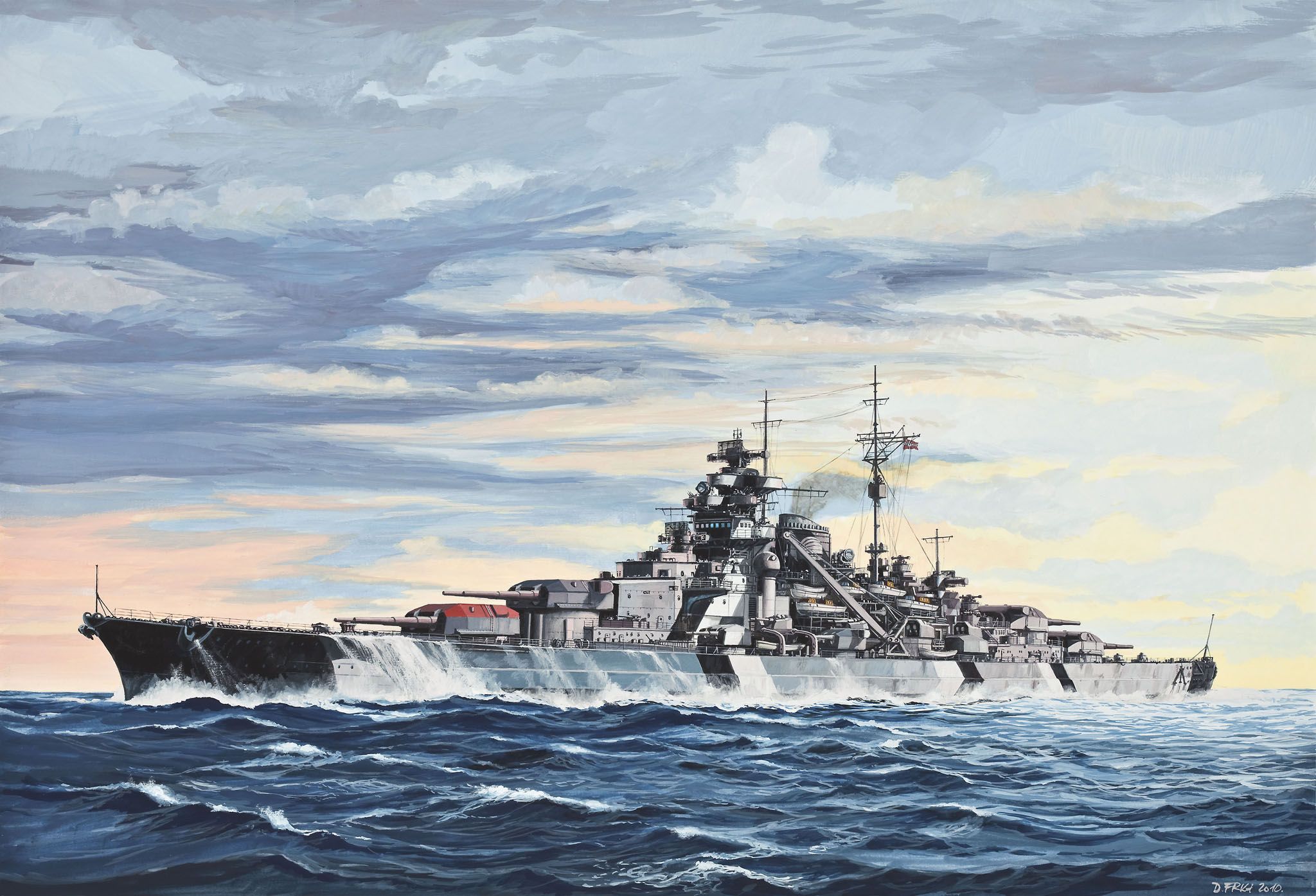 1:700 acorazado bismarck art. nr. 05098