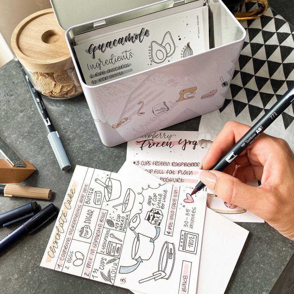 kit de recetas diy de tombow art. nr. recipe set