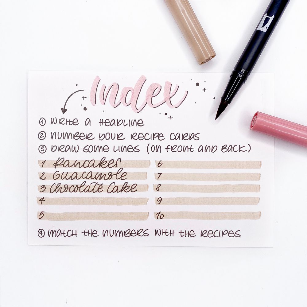 kit de recetas diy de tombow art. nr. recipe set