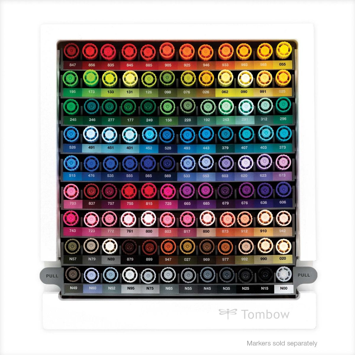 organizador de escritorio para rotuladores tombow abt dual brush pens (vacío) art. nr. orga 108c