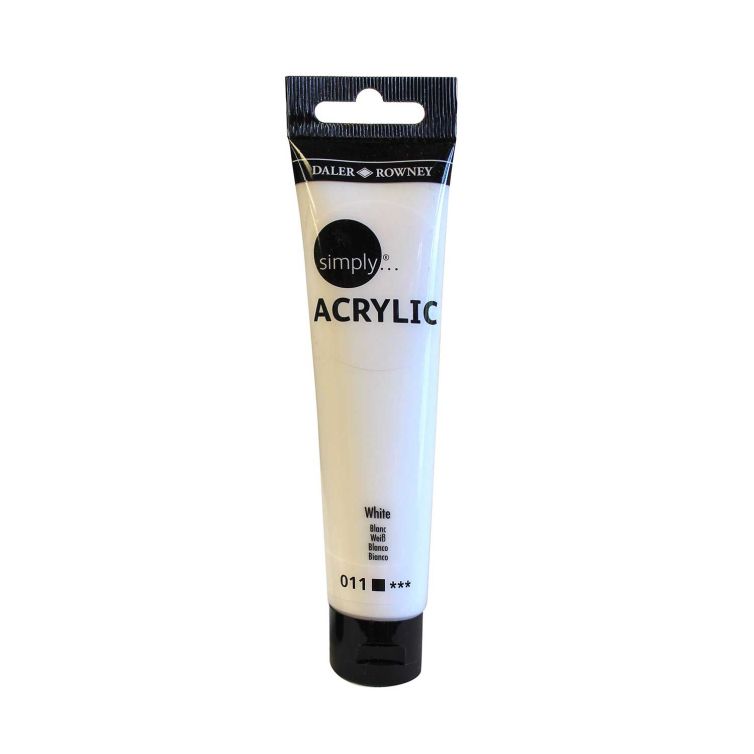 Acrílico Daler Rowney Simply Acrylic 75ml (26) – 011 Blanco Art.-Nr. 126975011