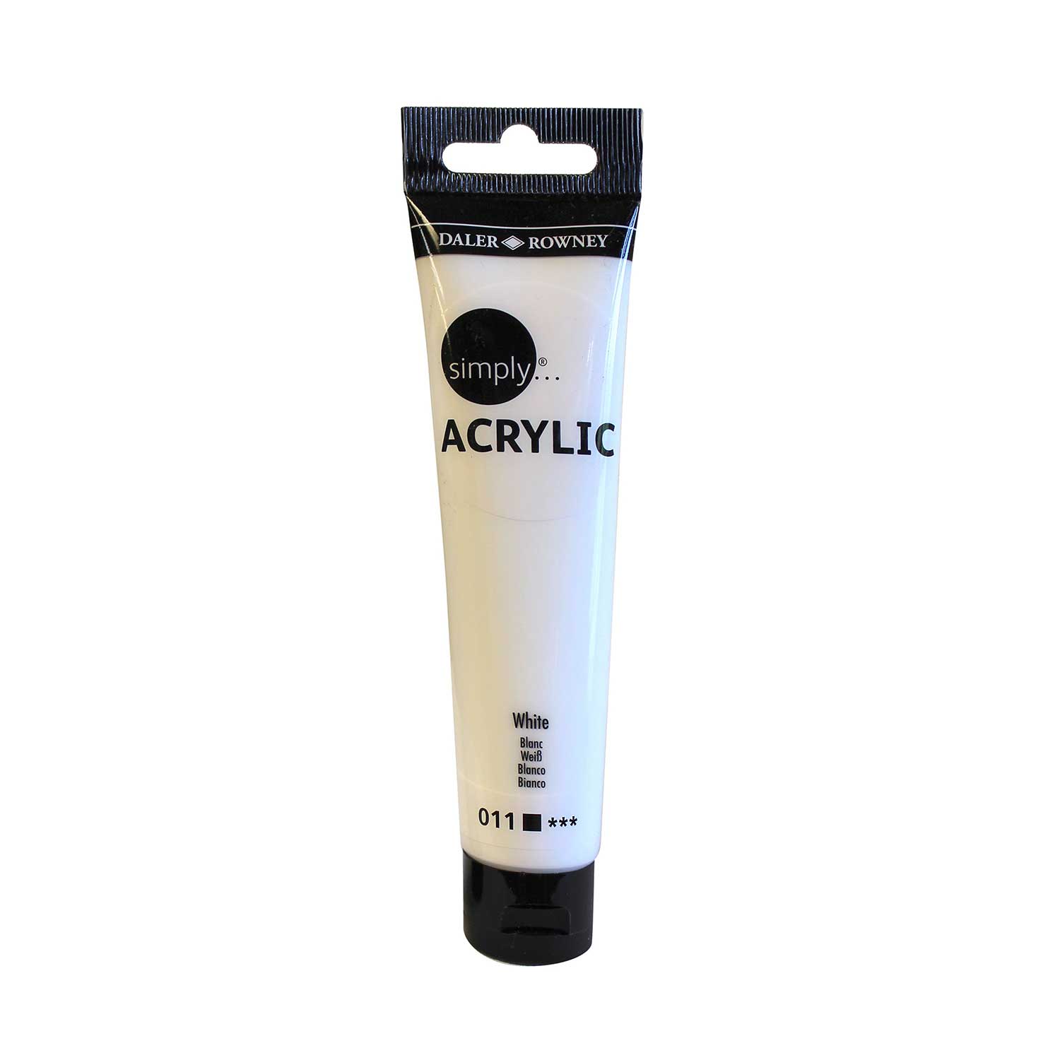 acrílico daler rowney simply acrylic 75ml 011 blanco art. nr. 126975011