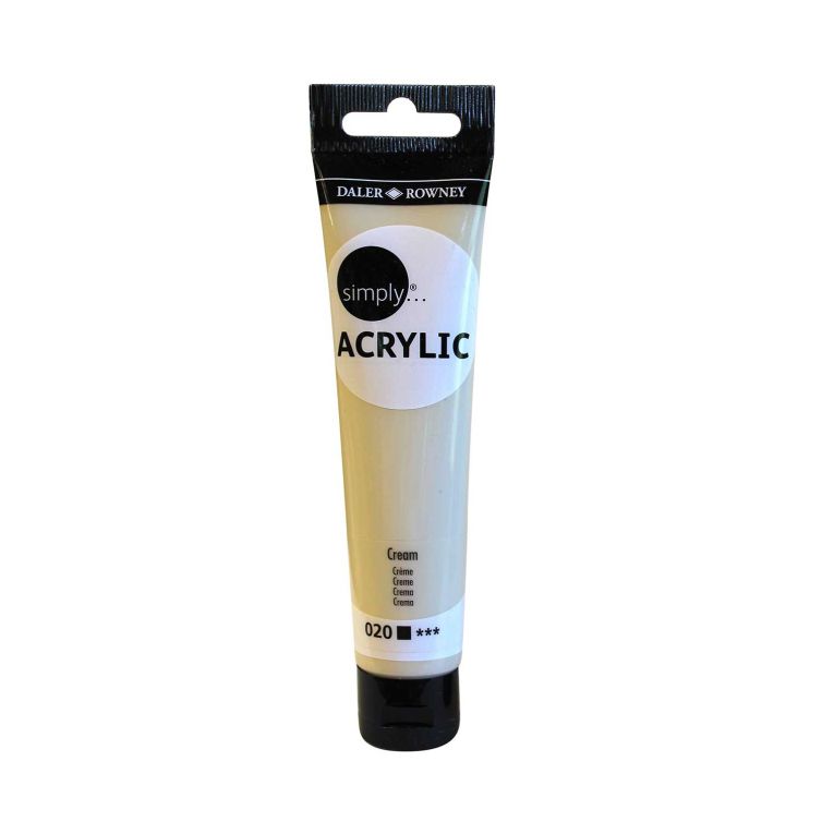 Acrílico Daler Rowney Simply Acrylic 75ml (20) – 020 Crema Art.-Nr. 126975020