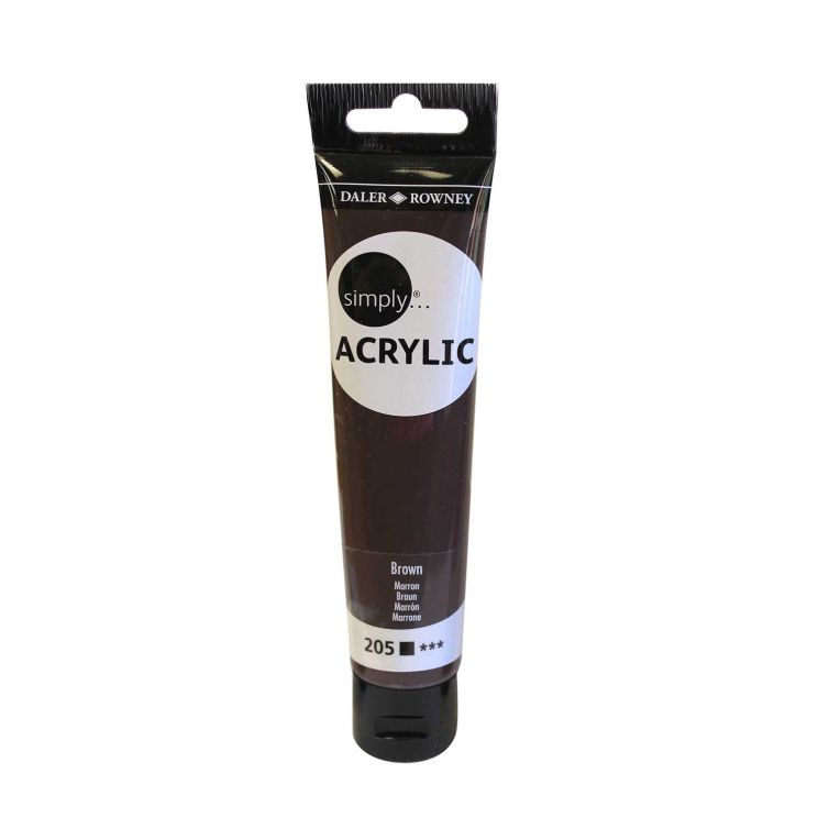 Acrílico Daler Rowney Simply Acrylic 75ml (24) – 205 Marrón Art.-Nr. 126975205