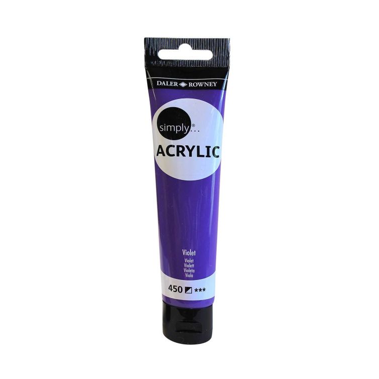 Acrílico Daler Rowney Simply Acrylic 75ml (12) – 450 Violeta Art.-Nr. 126975450