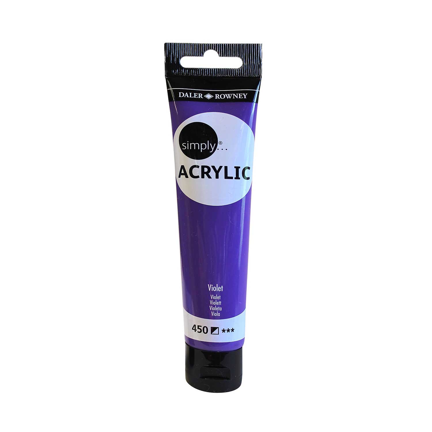 acrílico daler rowney simply acrylic 75ml 450 violeta art. nr. 126975450