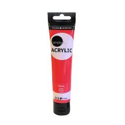 acrílico daler rowney simply acrylic 75ml 513 carmesí art. nr. 126975513