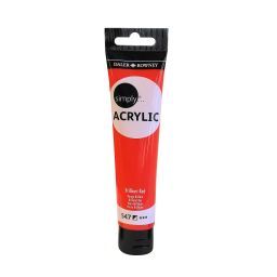 acrílico daler rowney simply acrylic 75ml 547 rojo brillante art. nr. 126975547