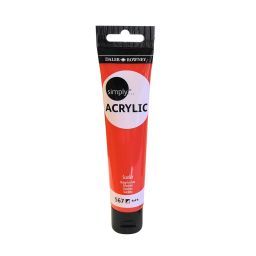 acrílico daler rowney simply acrylic 75ml 567 escarlata art. nr. 126975567