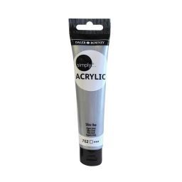 acrílico daler rowney simply acrylic 75ml 702 plata art. nr. 126975702