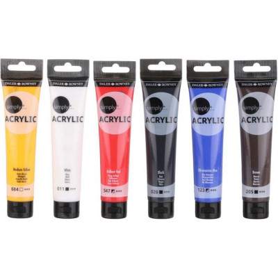 set acrílicos daler rowney 6 colores art. nr. d126500025