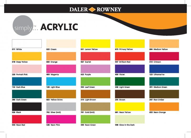 acrílico daler rowney simply acrylic 75ml 247 sombra natural art. nr. 126975247