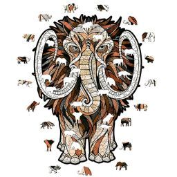 puzzle "mamut" 80 piezas de madera art. nr. 00226