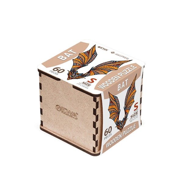 Puzzle «Murciélago» 60 piezas de madera Art.-Nr. 00224