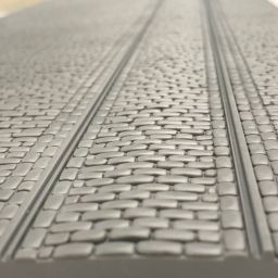 1:35 cobblestone road with tram line art. nr. 36065